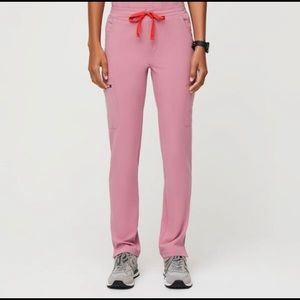 Figs Chalk Pink Yola Skinny Scrub Pants